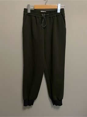 Wilfred Olive Drawstring Cropped Jogger Buffon Ankle Pants Women’s XXS